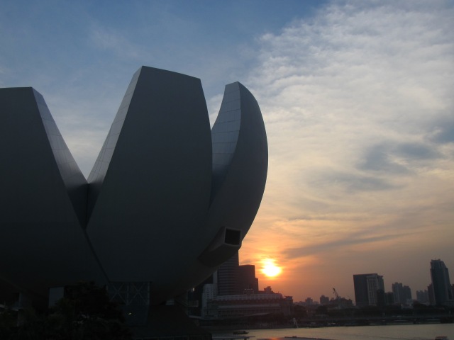 Art Science Museum at sunset